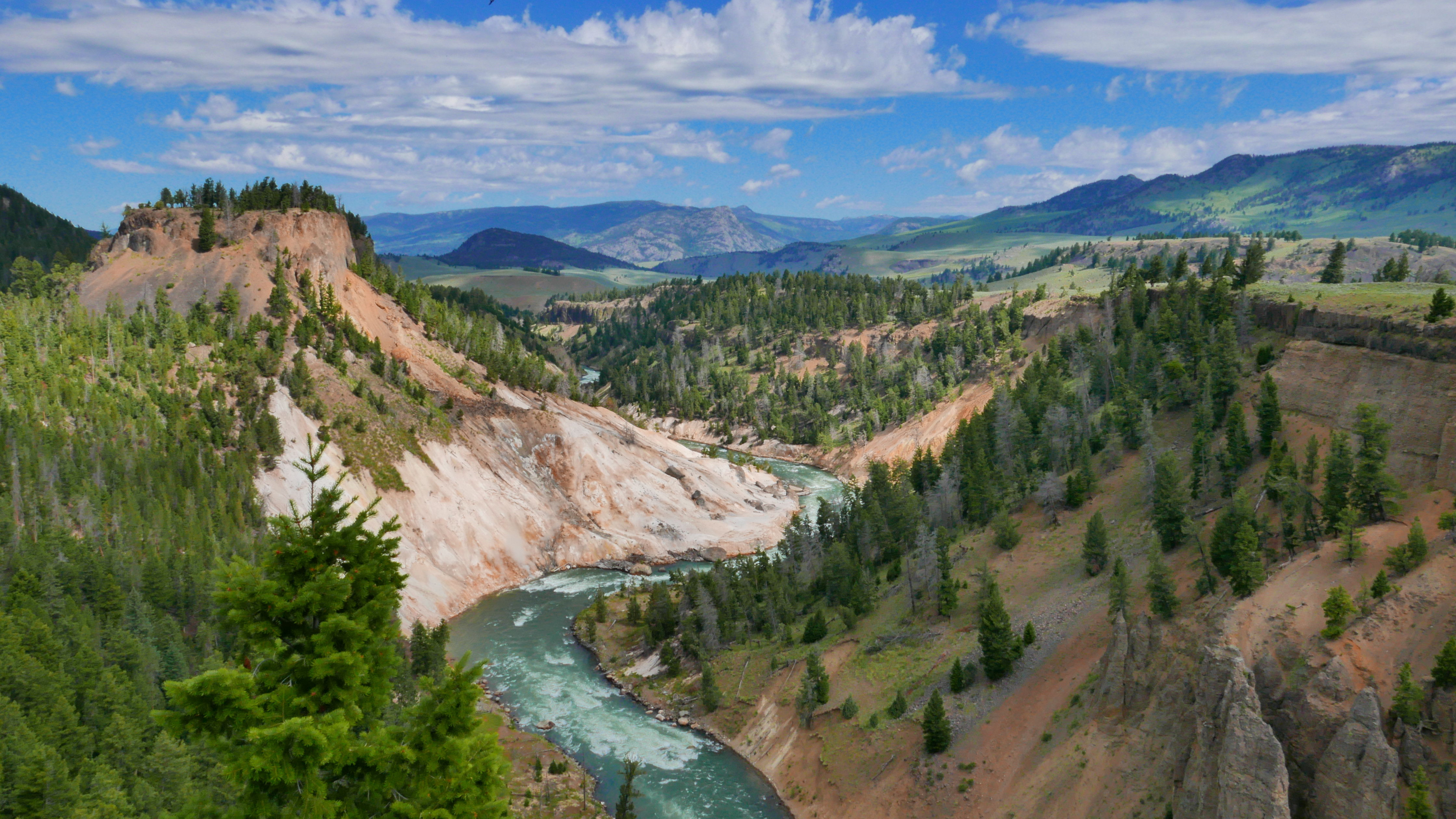 Lower Canyon of the Yellowstone River near Calcite Springs. July 2019